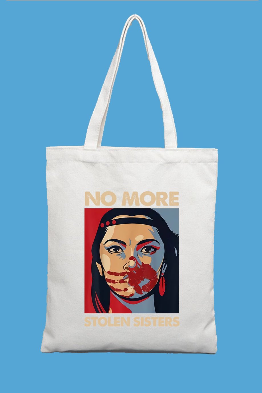 No More Stolen Sisters Canvas Aesthetic Tote Bag for Women Beach Bag Shopping Bags Shoulder Bag Reusable Grocery Bags